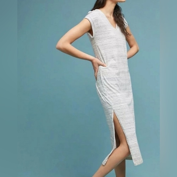 Anthropologie Cloth & Stone Riley Maxi Dress short sleeves - Picture 4 of 10